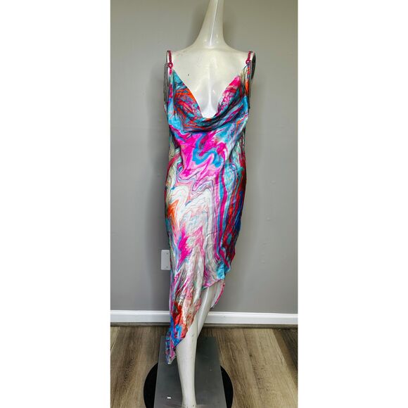 NWT My Beachy Side Cotton Candy Side Slit Dress Size Large $385 - Picture 5 of 11